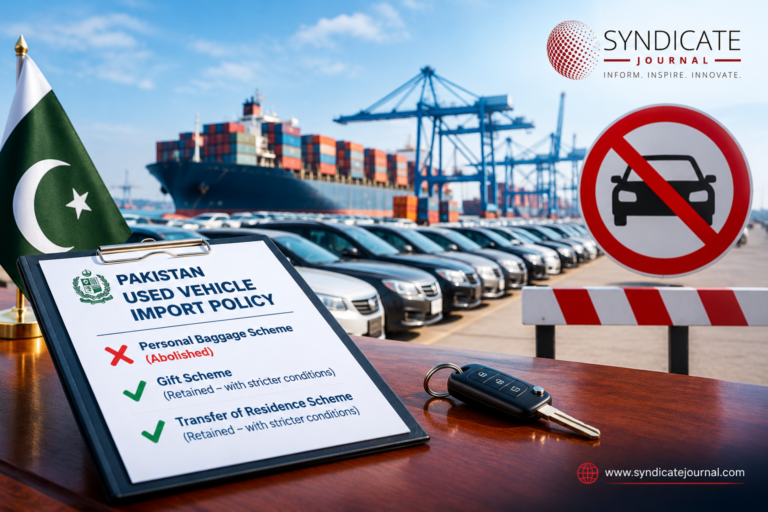 Pakistan Tightens Rules on Used Vehicle Imports, Ends Personal Baggage Scheme Syndicate Journal Pakistan